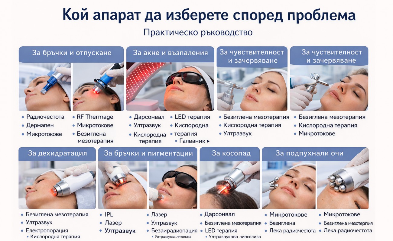 Кой апарат да изберете според кожния проблем